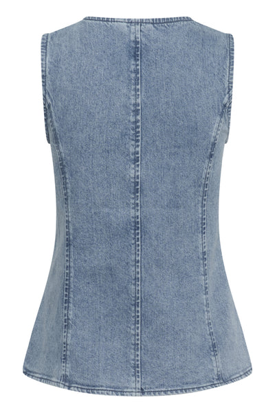 VESTE KAFFE "VALLIS" BLUE WASHED DENIM