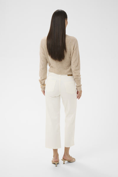JEANS KAFFE "BROOK CROPPED" CHALK