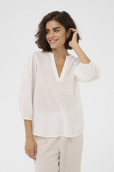 BLOUSE KAFFE "PENELOPE" CHALK