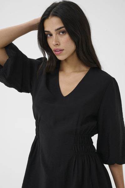 ROBE KAFFE "NEEMA" BLACK DEEP