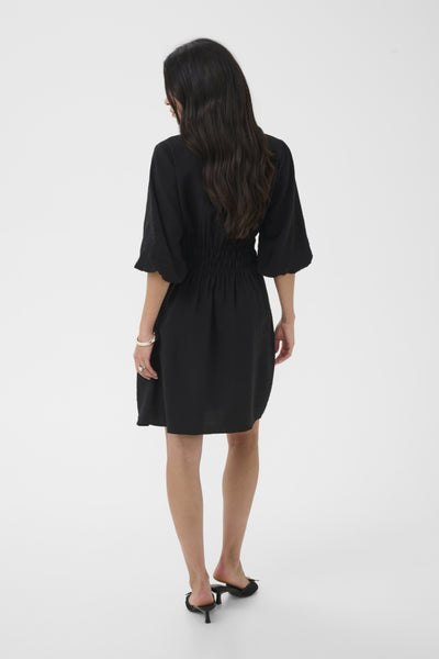 ROBE KAFFE "NEEMA" BLACK DEEP