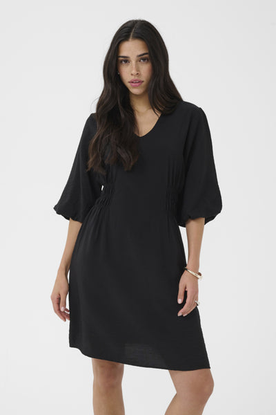 ROBE KAFFE "NEEMA" BLACK DEEP