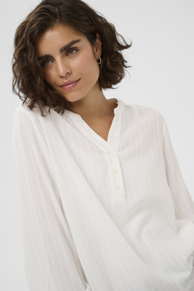 BLOUSE KAFFE "NINNA" CHALK