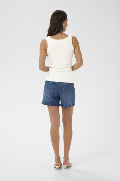 CAMISOLE KAFFE "CARNA BRODERIE " CHALK