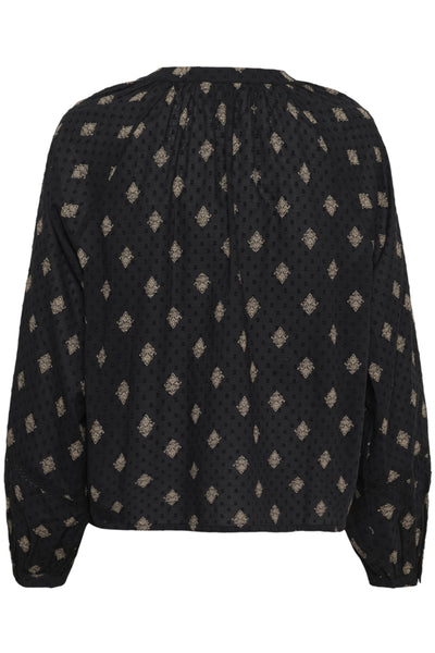 BLOUSE KAFFE "WILA" BLACK VINTAGE