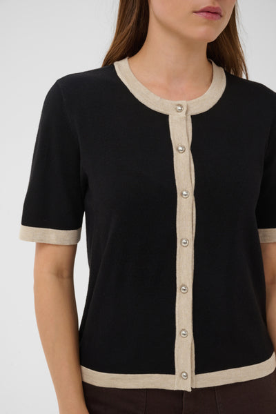 CARDIGAN KAFFE "LIZZA" BLACK DEEP