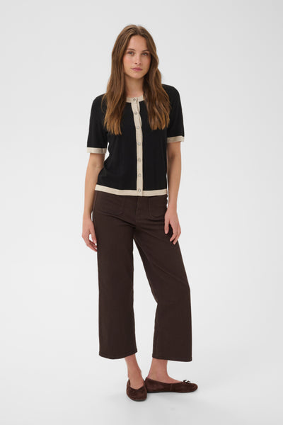 CARDIGAN KAFFE "LIZZA" BLACK DEEP