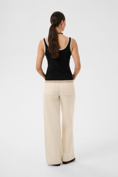 CAMISOLE KAFFE "LIZZA TOP " BLACK DEEP