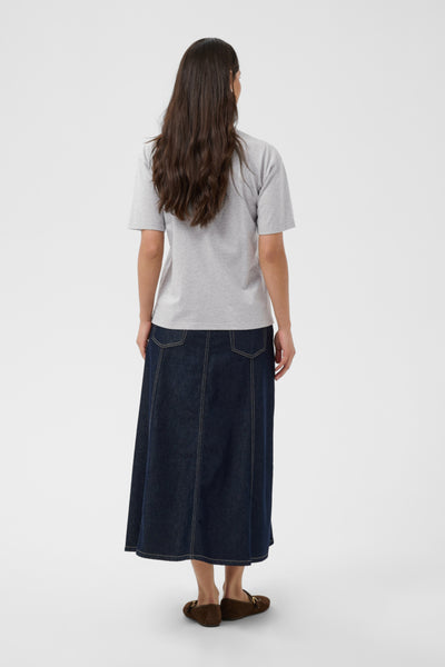 T-SHIRT KAFFE "GLORIA" GREY MELANGE