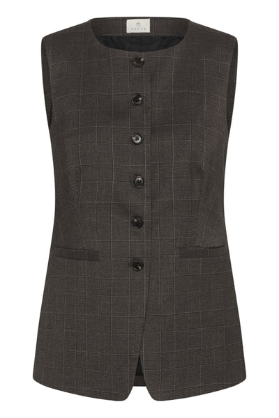 VESTE KAFFE "LENORA" DARK GREY CHECK