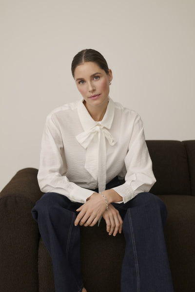 CHEMISE KAFFE "GILDA" CHALK