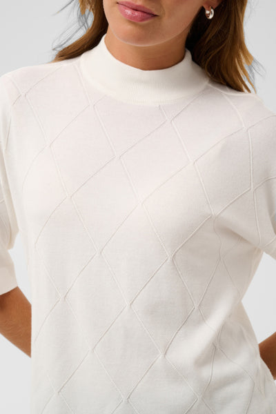 CHANDAIL KAFFE "LIZZA ARGYLE" CHALK
