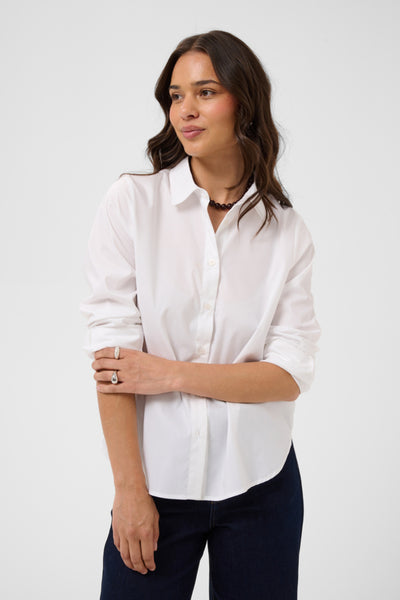 CHEMISE KAFFE "GEORGIA" OPTICAL WHITE