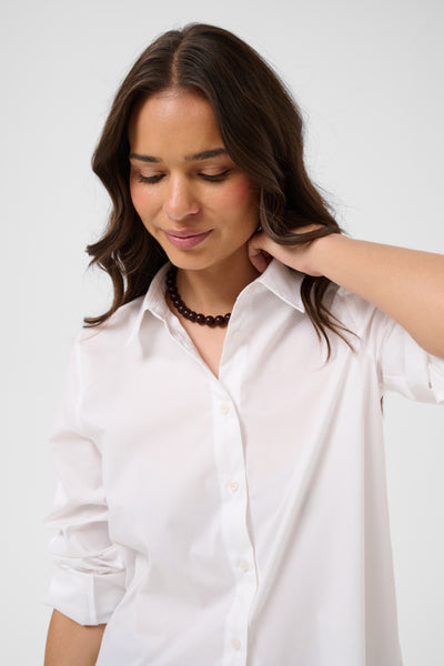 CHEMISE KAFFE "GEORGIA" OPTICAL WHITE
