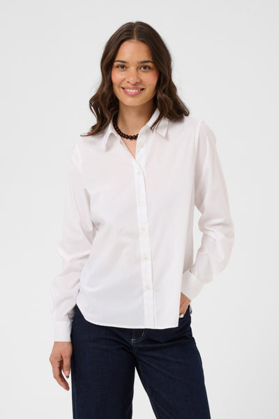 CHEMISE KAFFE "GEORGIA" OPTICAL WHITE