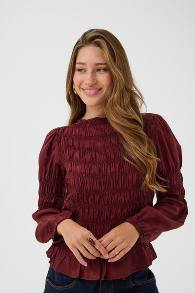 BLOUSE CREAM "HENVA" CABERNET