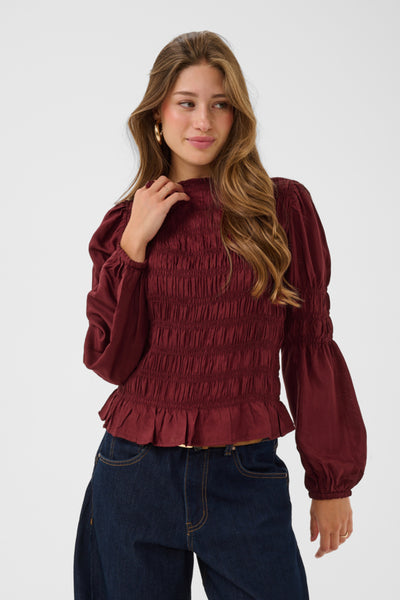 BLOUSE CREAM "HENVA" CABERNET