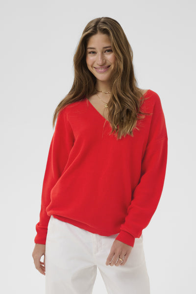 CHANDAIL CREAM "SILLAR" HIGH RISK RED