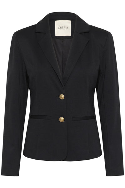 VESTON CREAM "ANETT BLAZER" PITCH BLACK