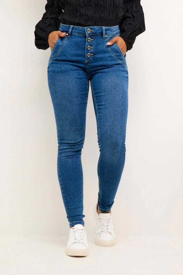 JEANS CREAM BAIILY FIT "SANDY" RICH BLUE DENIM