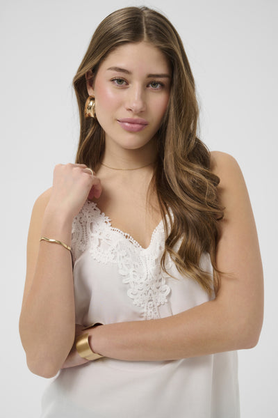 CAMISOLE CREAM "ANNA" SNOW WHITE