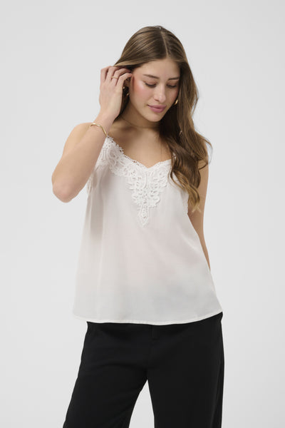 CAMISOLE CREAM "ANNA" SNOW WHITE