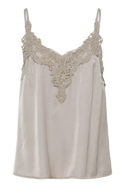 CAMISOLE CREAM "ANNA" COBBLESTONE