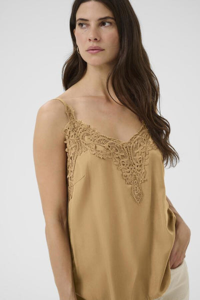 CAMISOLE CREAM "ANNA" COCOA CRÈME