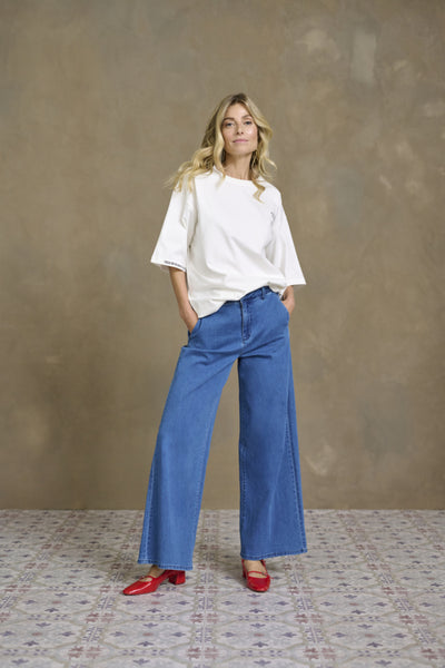 PANTALON CREAM "VISTI" INDIGO BLUE