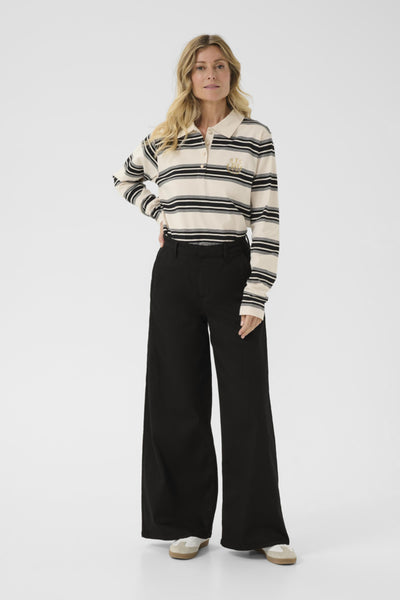 PANTALON CREAM "VISTI COLORED" PITCH BLACK