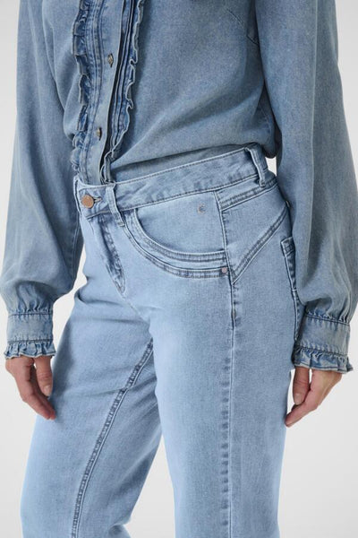 JEANS CREAM "LONE COCO FIT" CLEVELAND LIGHT BLUE