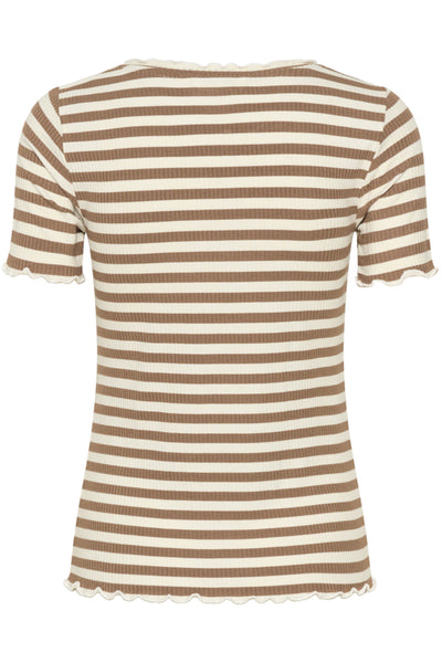 T-SHIRT CREAM "RIBBA" COCOA CREME