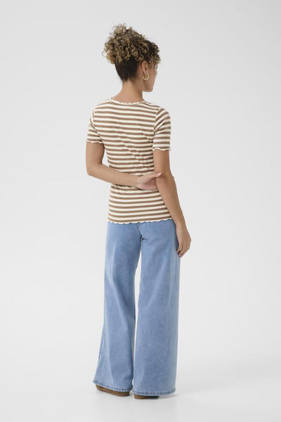 T-SHIRT CREAM "RIBBA" COCOA CREME