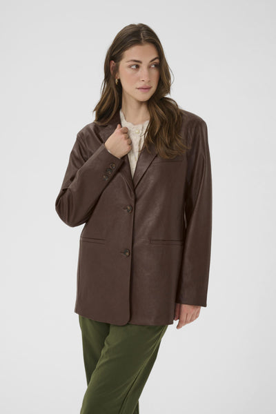 BLAZER CREAM "PALOMA" BROWN WASHED