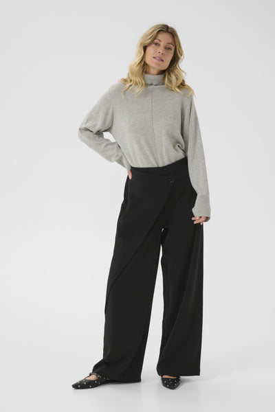 PANTALON CREAM "BINA" PITCH BLACK