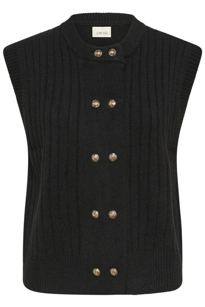 DÉBARDEUR CREAM "EROKA" PITCH BLACK