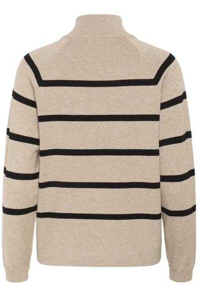 CHANDAIL CREAM "DELA BUTTON" COBBLESTONE MEL