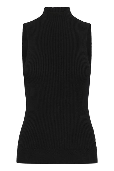 DÉBARDEUR CREAM "DELA" PITCH BLACK