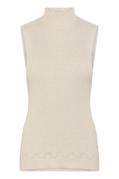 DÉBARDEUR CREAM "DELA" OAT MELANGE