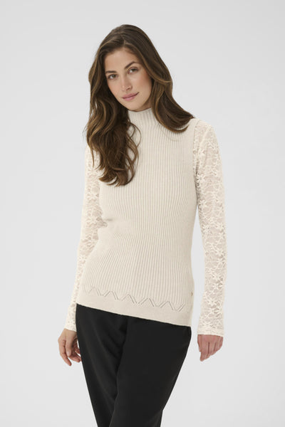 DÉBARDEUR CREAM "DELA" OAT MELANGE