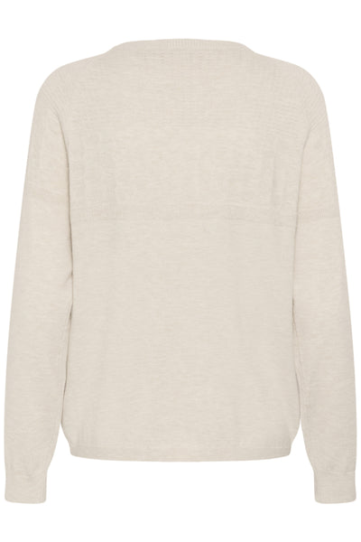 CARDIGAN CREAM "DELA"OAT MELANGE