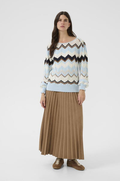 CHANDAIL CREAM "NETES" CASHMERE BLUE