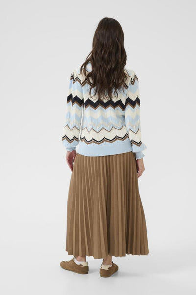 CHANDAIL CREAM "NETES" CASHMERE BLUE