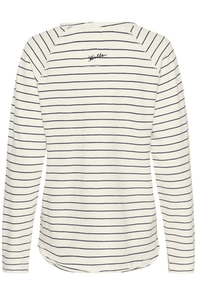 CHANDAIL CREAM "VERMA" WHISPER & NAVY STRIPE