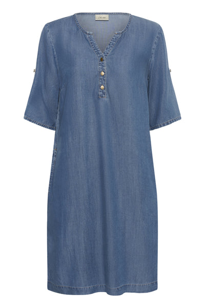 ROBE CREAM "MOLLY" JASPAR BLUE DENIM