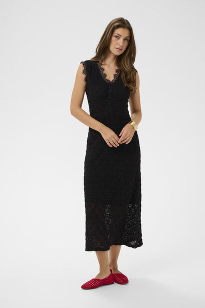 ROBE CREAM "MAKKI" PITCH BLACK