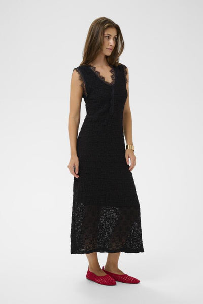 ROBE CREAM "MAKKI" PITCH BLACK