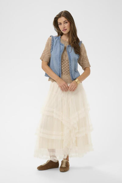 VESTE CREAM "RINA WAISTCOAT" DUNCAN MEDIUM
