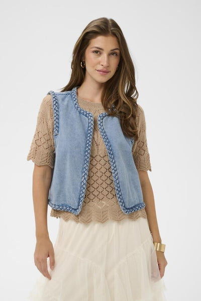 VESTE CREAM "RINA WAISTCOAT" DUNCAN MEDIUM