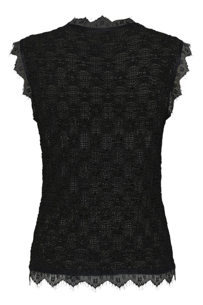 BLOUSE CREAM "MAKKI" PITCH BLACK